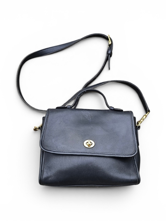 Coach Handbags - Vintage Coach Black Leather Crossbody